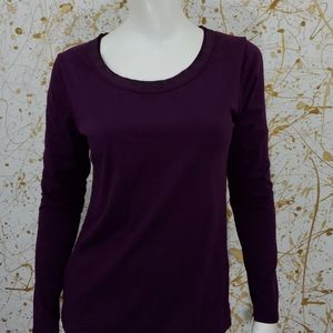 Ann Taylor long sleeve scoop neck tee size Medium